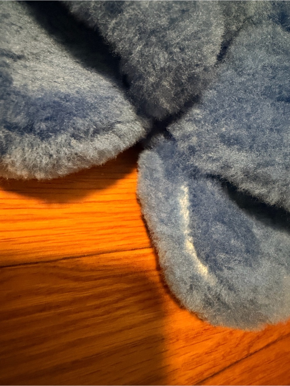 UGG Light Blue Fuzzy Slide Slippers - Picture 3 of 7
